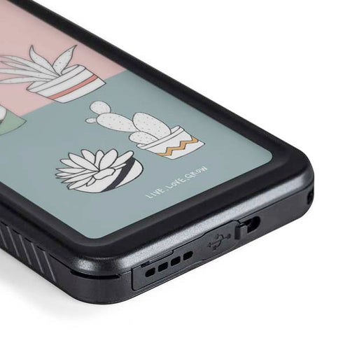 Succulent Sketch Galaxy S24 Plus Waterproof Case